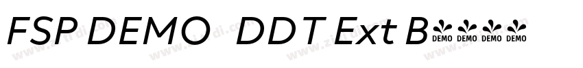 FSP DEMO   DDT Ext B字体转换